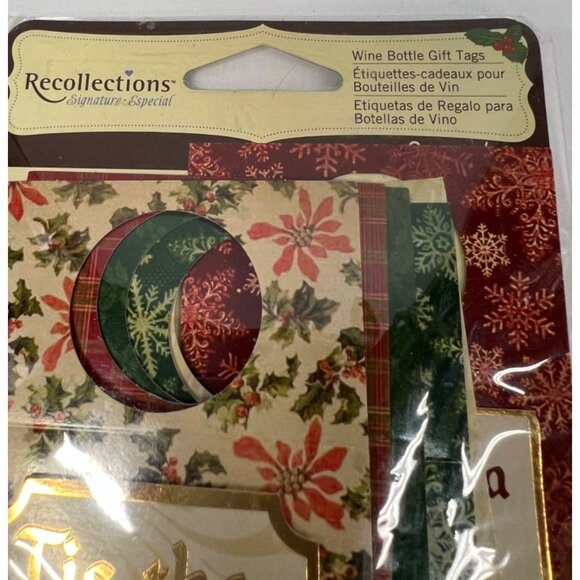 2011 Recollections Christmas Wine Bottle Gift Tags 6-Pack Holiday Designs - Picture 3 of 5